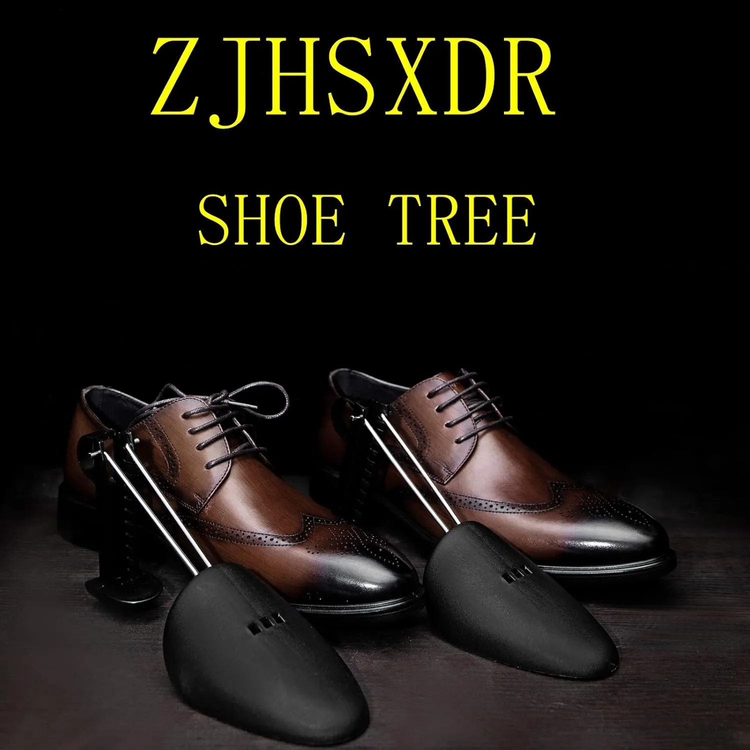 2 Pairs Plastic Shoe Tree Stretcher Shaper for Men (Black)
