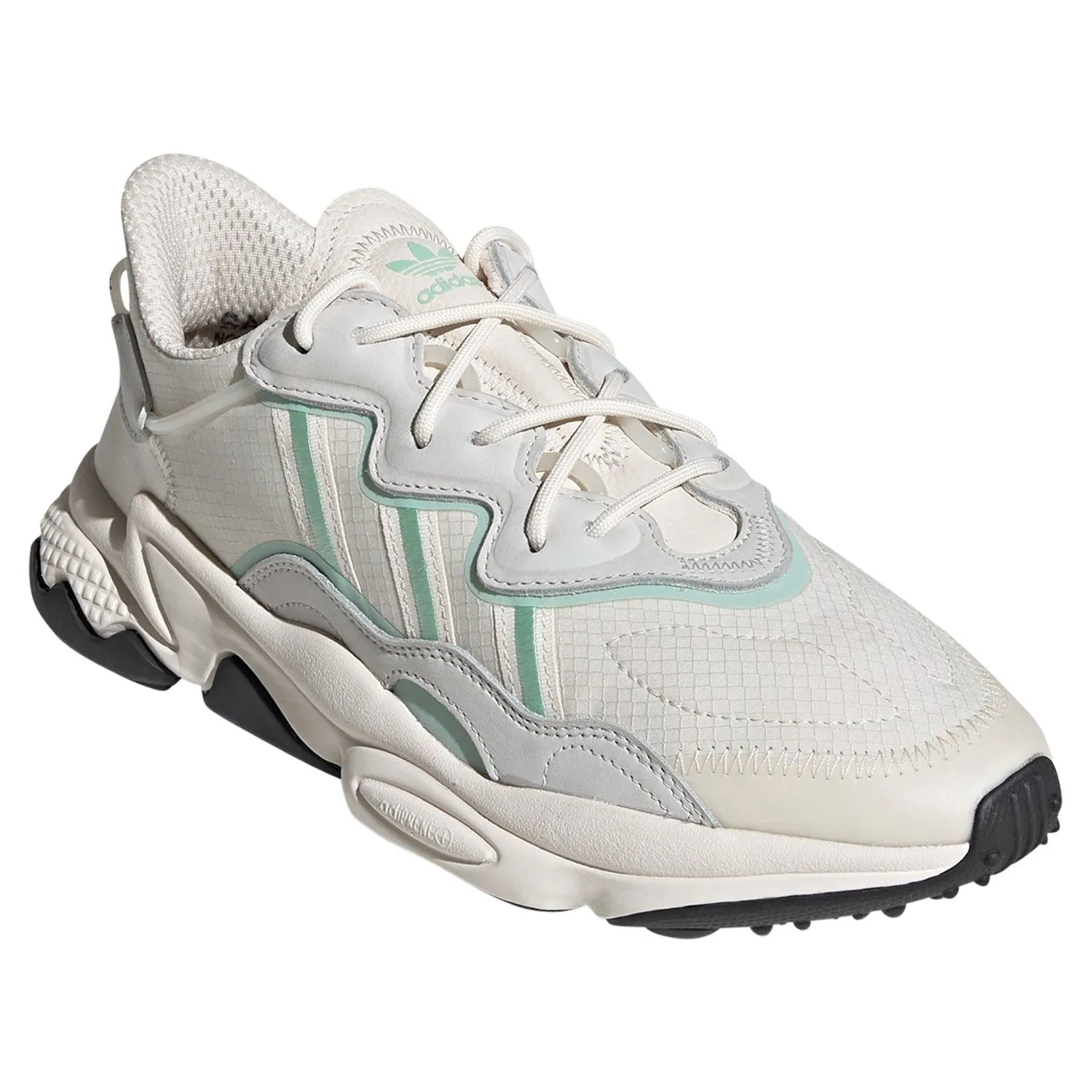 adidas Originals Unisex Ozweego Shoes - Chalk White / Blush Green