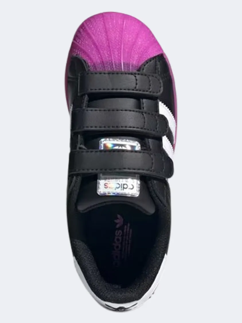 Adidas Superstar Led Light Ps-Girls Originals Shoes Black/Purple/White
