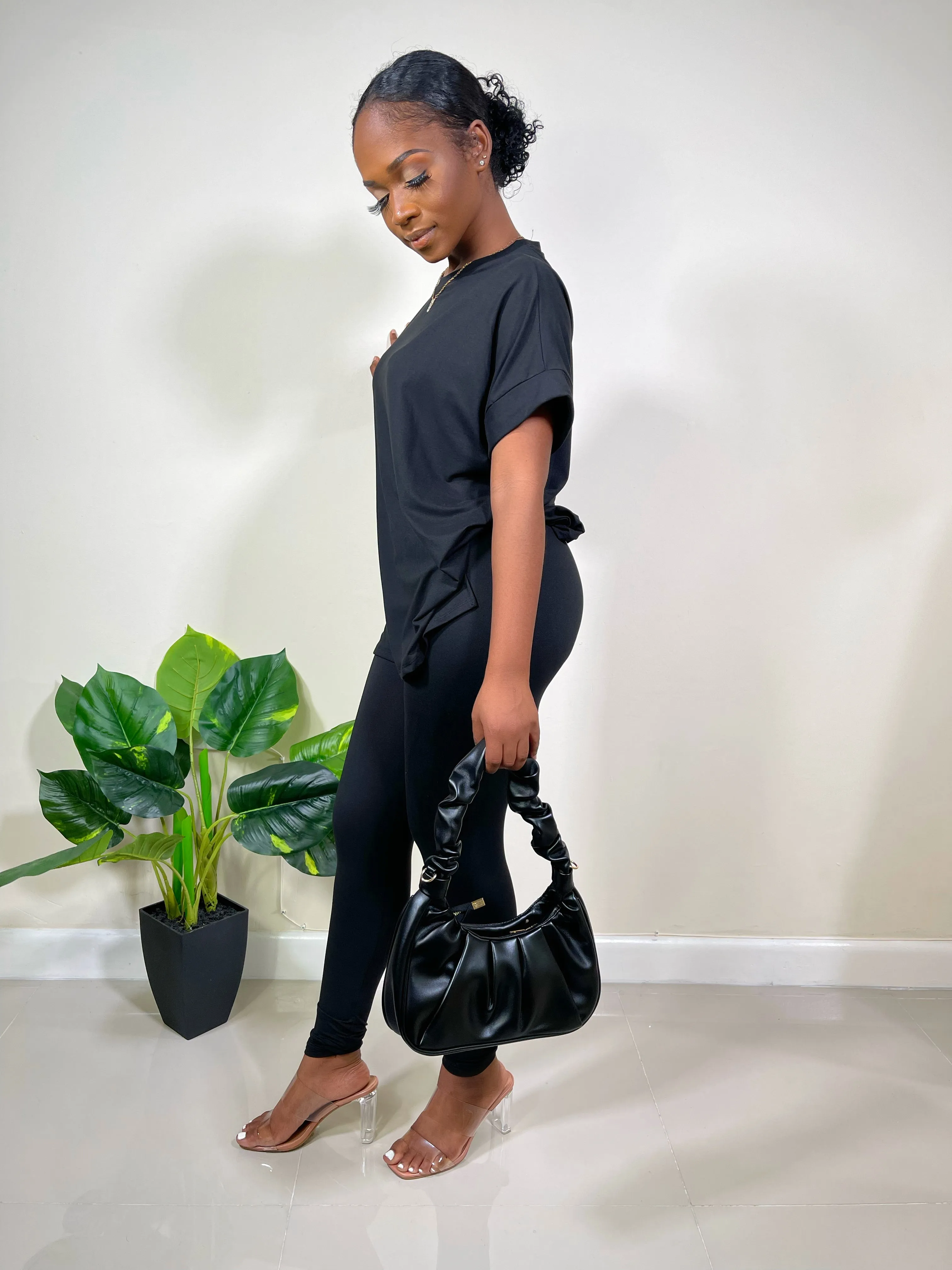 Alexa Leggings Set-Black