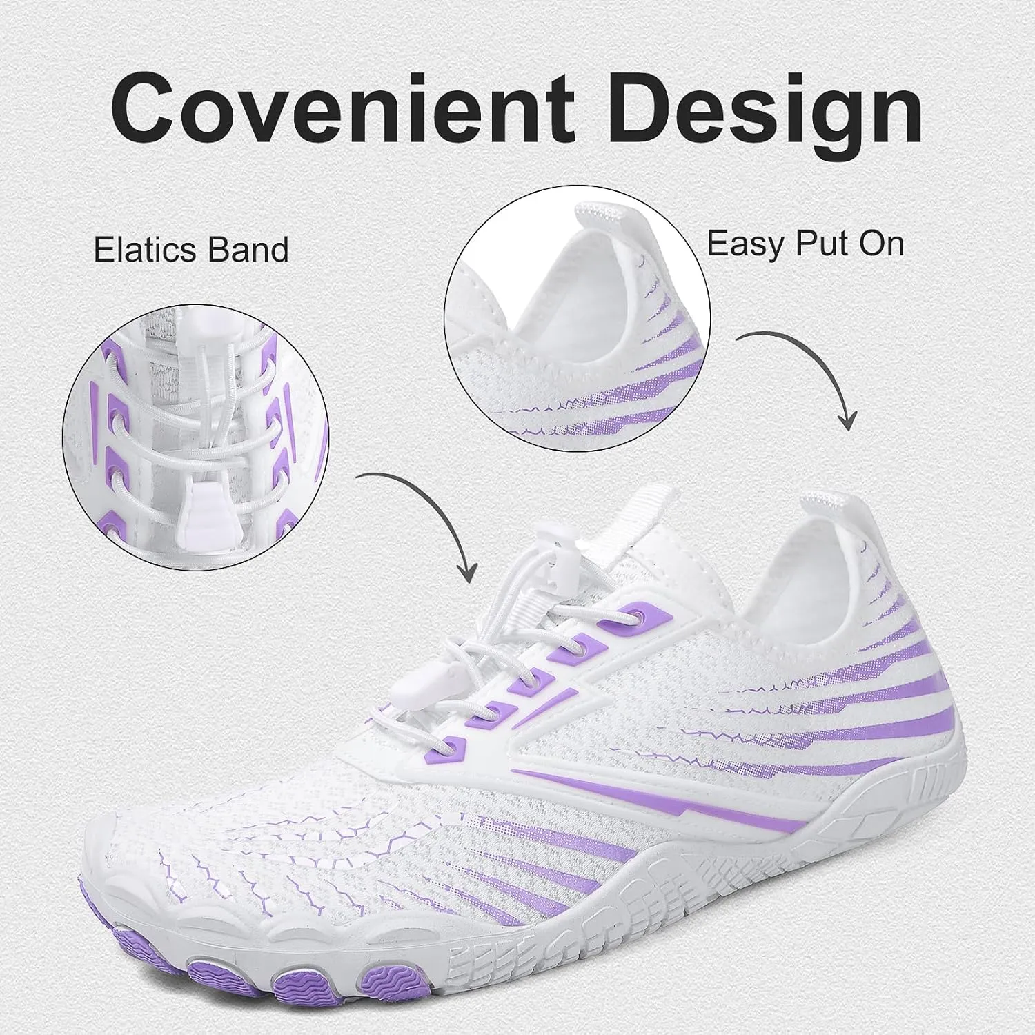 Barefoot Trail for Women Men, Waterproof Pro Trail Running with Wide Toe Box Healthy & Non-Slip BarefootAthletic Outdoor Hiking Footwear