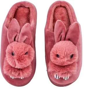 Brauch Women's Maroon Rabbit Winter Slippers