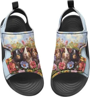 Cat Sport Sandals for Girls,Cute Rainbow Water Shoes Summer Outdoor Athletic Hiking Beach Sandals for Toddler/Little/Big Kids