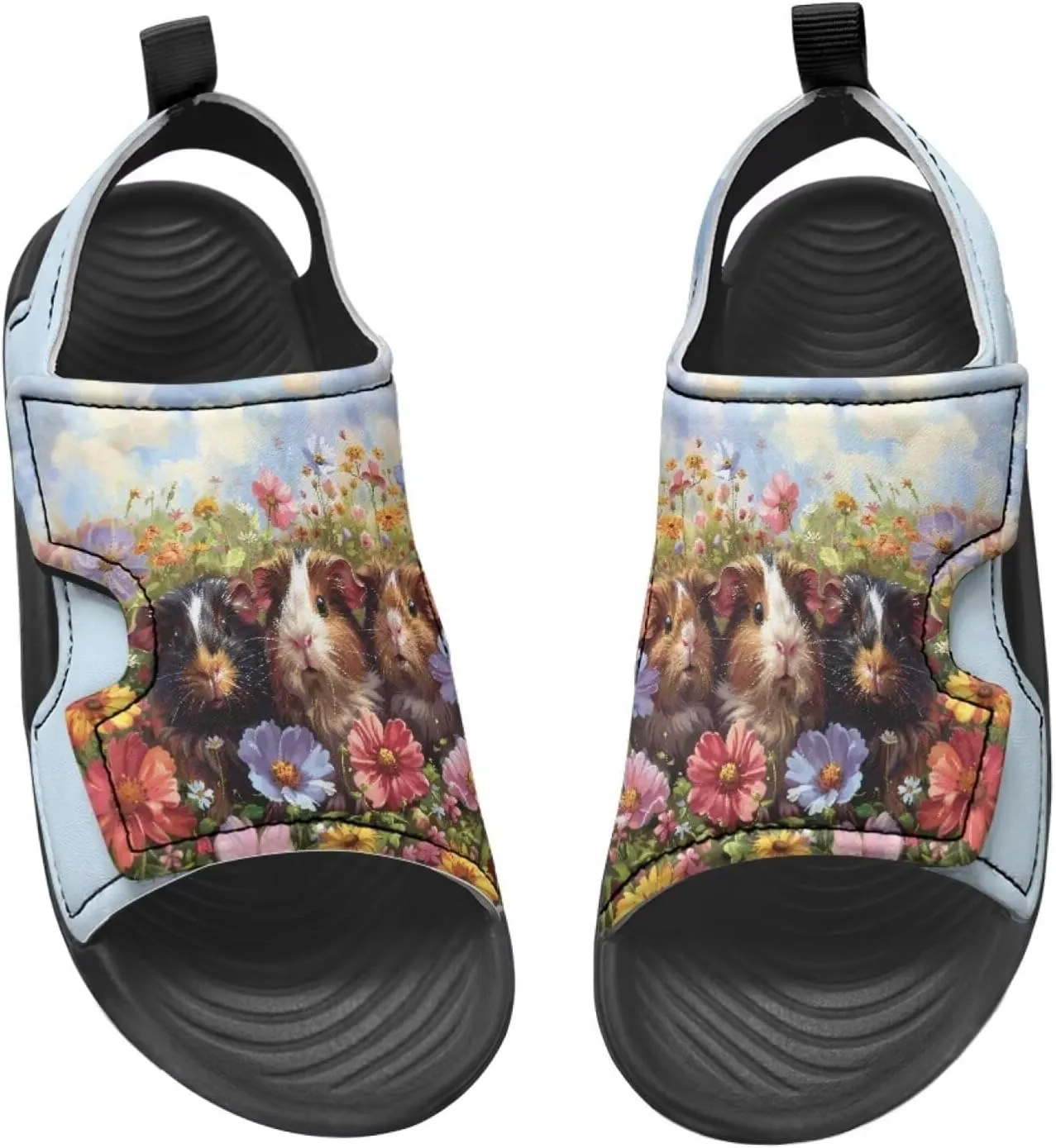 Cat Sport Sandals for Girls,Cute Rainbow Water Shoes Summer Outdoor Athletic Hiking Beach Sandals for Toddler/Little/Big Kids