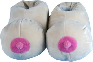 Chloefairy Funny Slippers for Women Men Unisex Adult Plush Slipper House Slippers Novelty Slippers Gag Gifts for Adults Funny