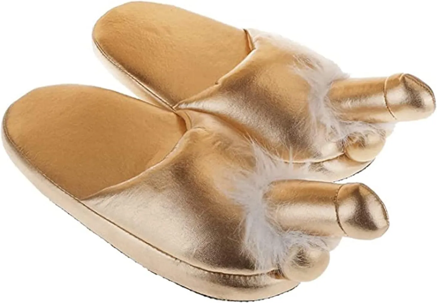Chloefairy Funny Slippers for Women Men Unisex Adult Plush Slipper House Slippers Novelty Slippers Gag Gifts for Adults Funny