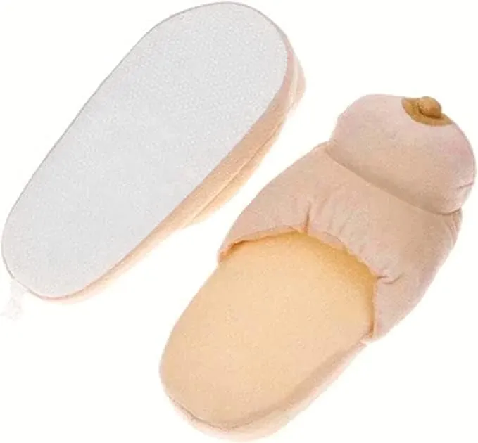 Chloefairy Funny Slippers for Women Men Unisex Adult Plush Slipper House Slippers Novelty Slippers Gag Gifts for Adults Funny