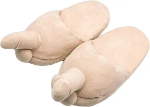 Chloefairy Funny Slippers for Women Men Unisex Adult Plush Slipper House Slippers Novelty Slippers Gag Gifts for Adults Funny