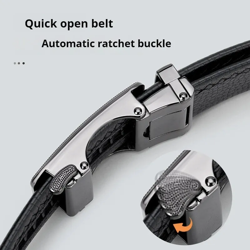 Classic Alpha Men's Leather Belt