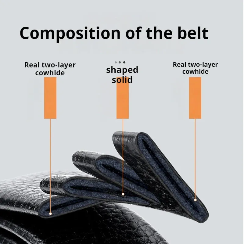 Classic Alpha Men's Leather Belt