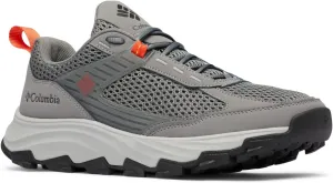 Columbia Men's Hatana Breathe Hiking Shoe, Titanium Grey Steel/Red Quartz, 11