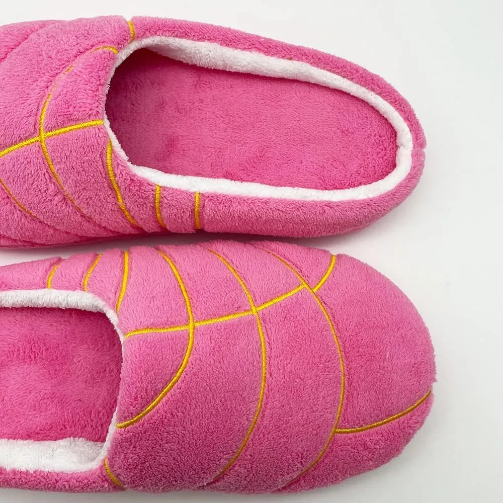 Concha Pantuflas Slippers for Women Conchas Mexican Pan Dulce Slippers Winter Warm Fluffy Plush Bread Slipper with Bag