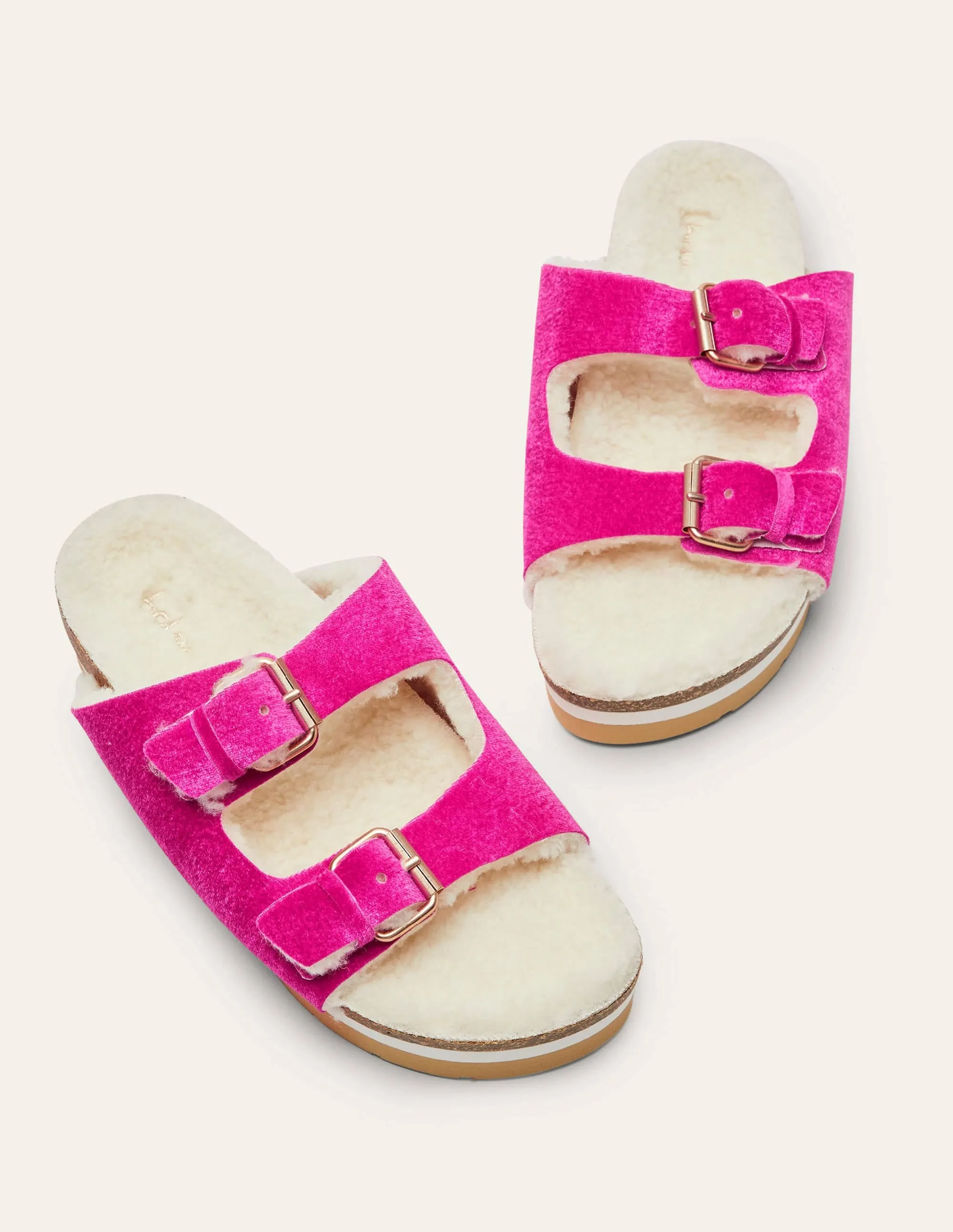 Cosy Slippers-Festival Pink Velvet
