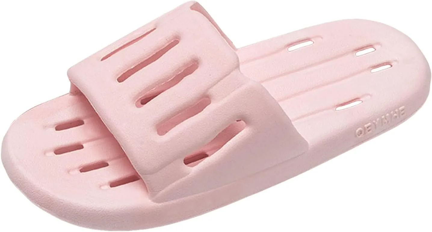 Couples Pool Slides Slip On Soft Bottom Beach Slides Hollow Quick Drying Shower Shoes Memory Foam Cloud Slippers