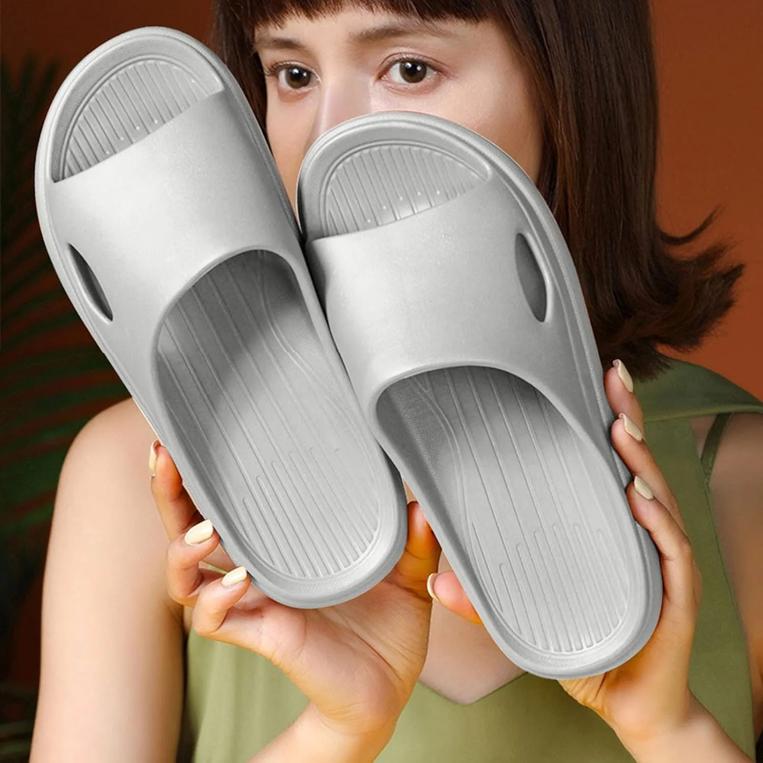 Couples Soft Slippers Memory Foam Slippers for Men and Women Pillow Bathing Cushion S Men Size 14