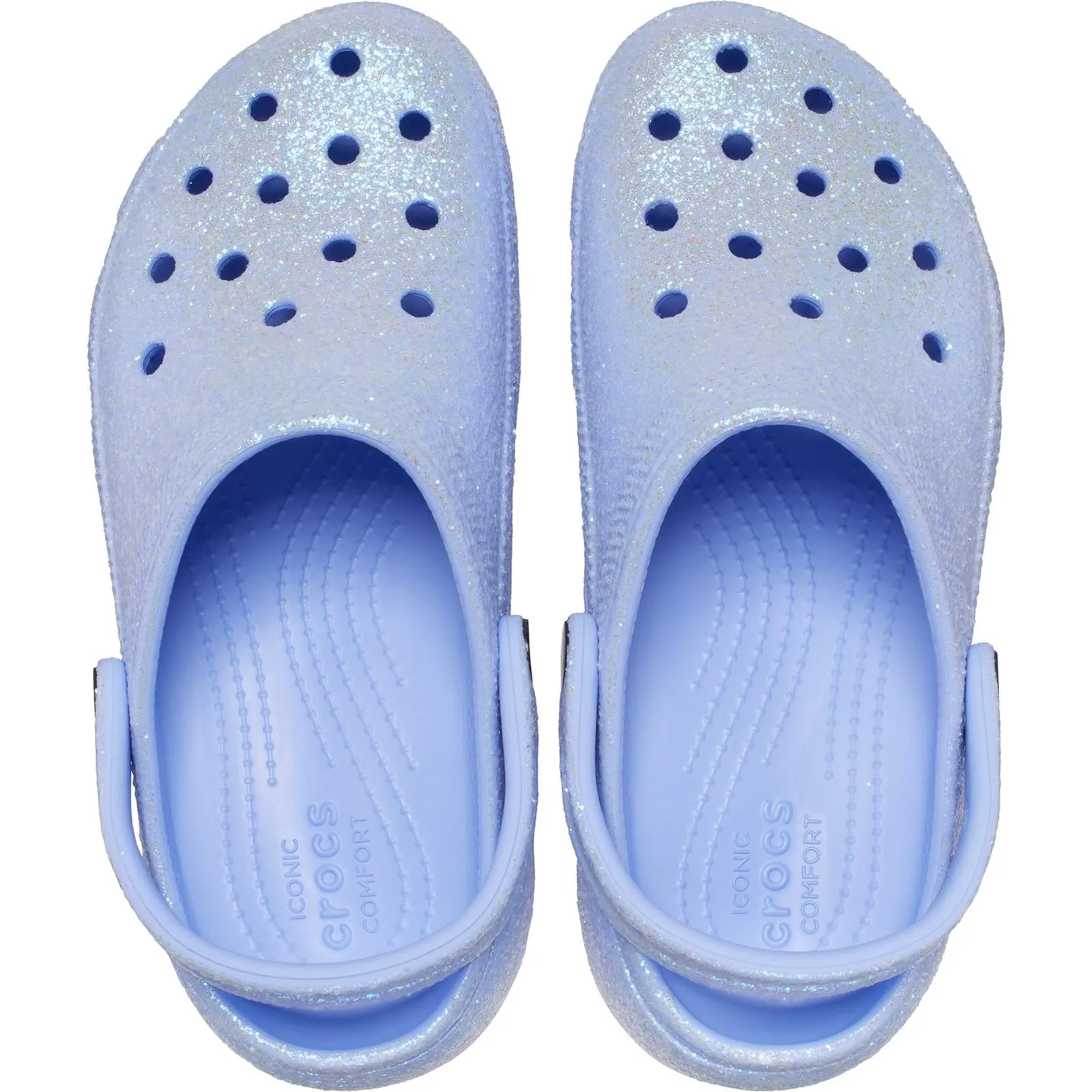 Crocs Classic Platform Glitter Clog Sandals