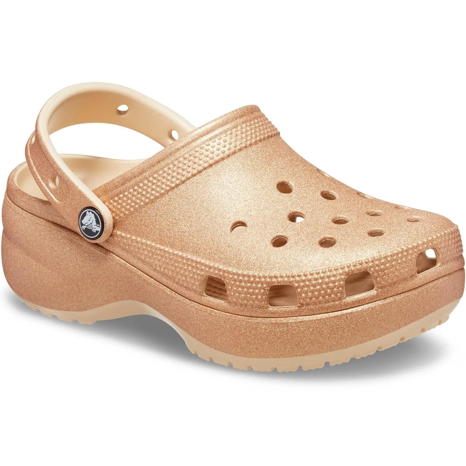 Crocs Classic Platform Glitter Clog Sandals