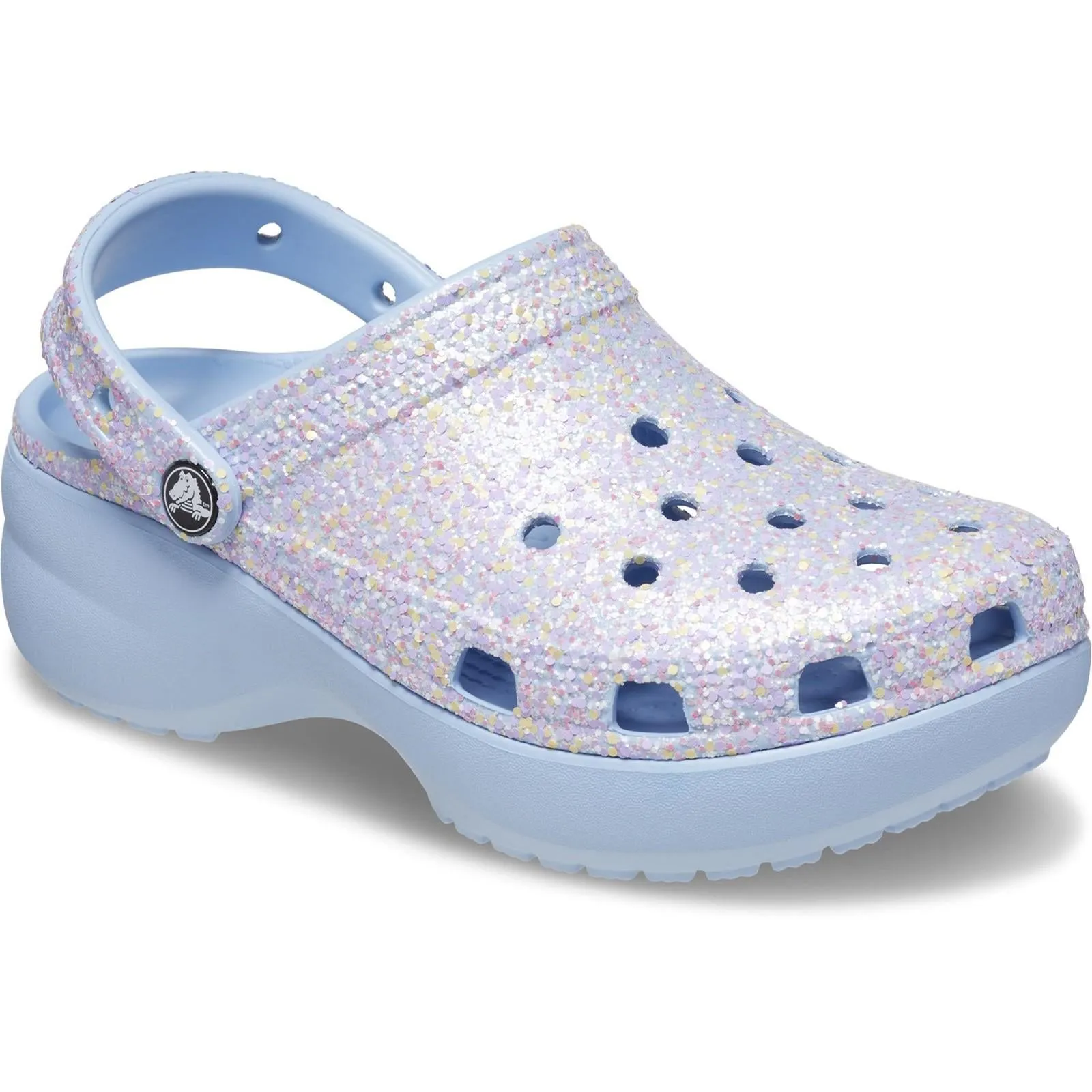 Crocs Classic Platform Glitter Clog Sandals