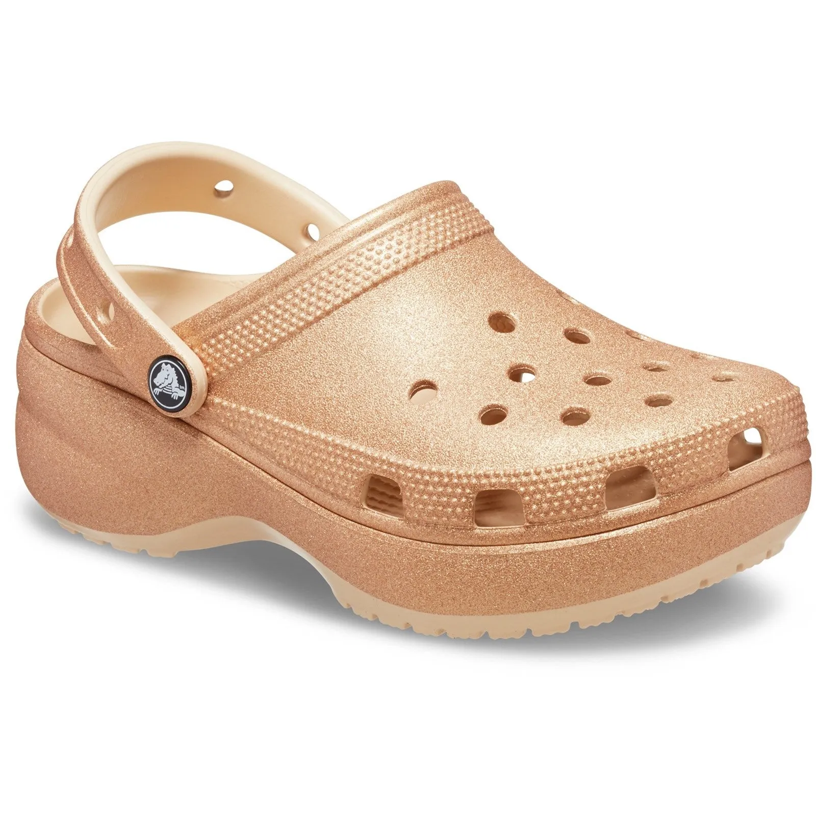 Crocs Classic Platform Glitter Clog Sandals