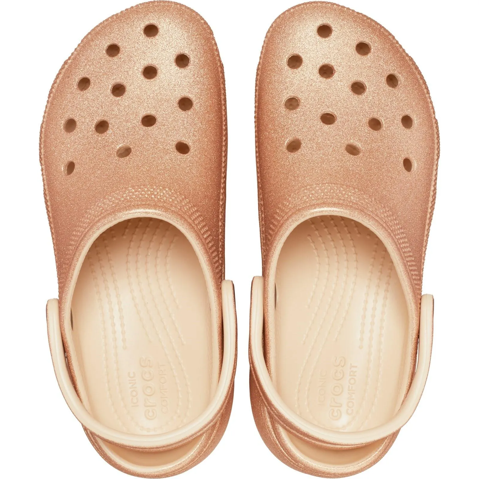 Crocs Classic Platform Glitter Clog Sandals