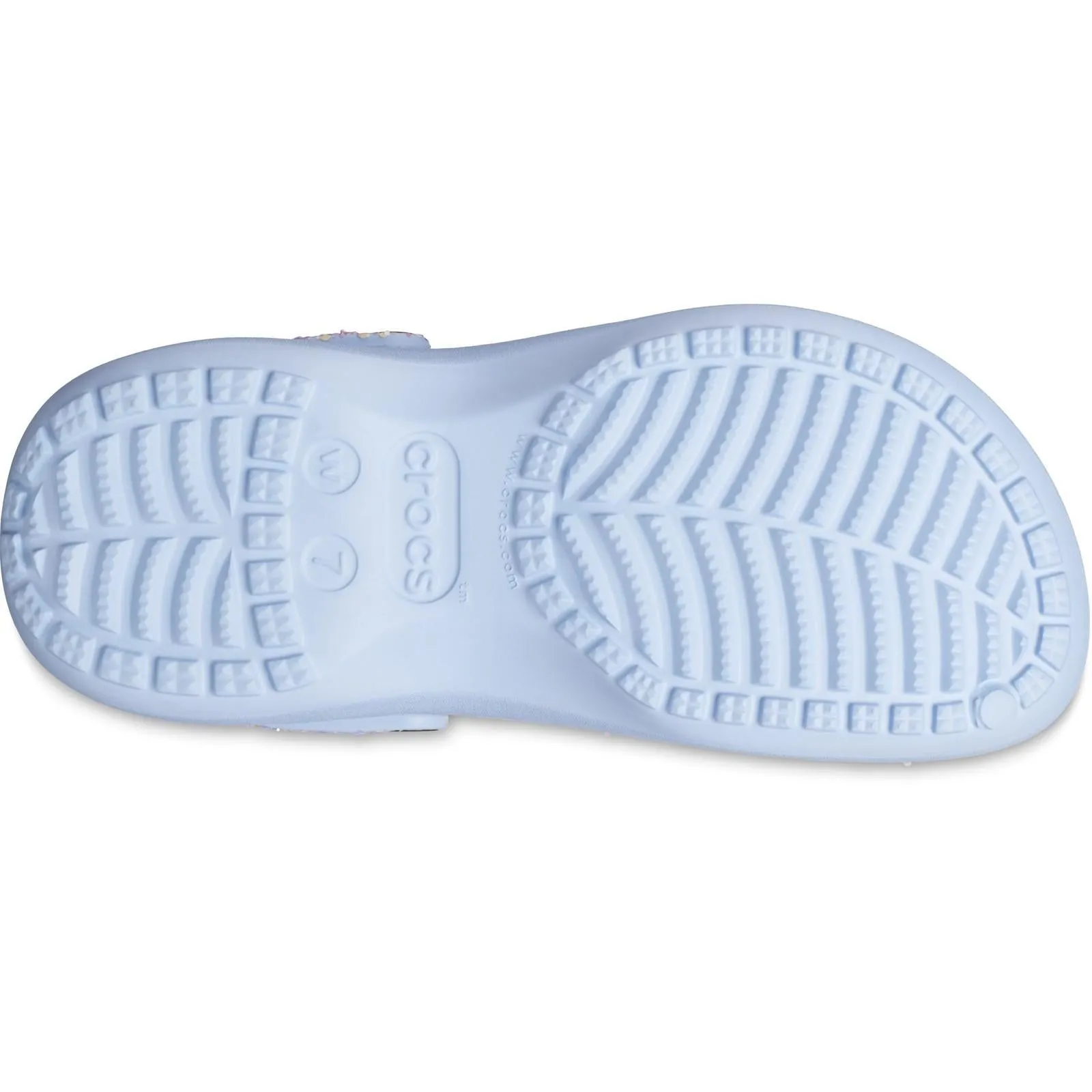 Crocs Classic Platform Glitter Clog Sandals