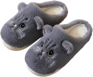 Cute Animal Slippers 3D Cartoon Slippers for Womens Mens Warm Fuzzy Slippers Funny House Slippers Sheep Dogs Cat Pigs Cow Slippers for Indoor Outdoor
