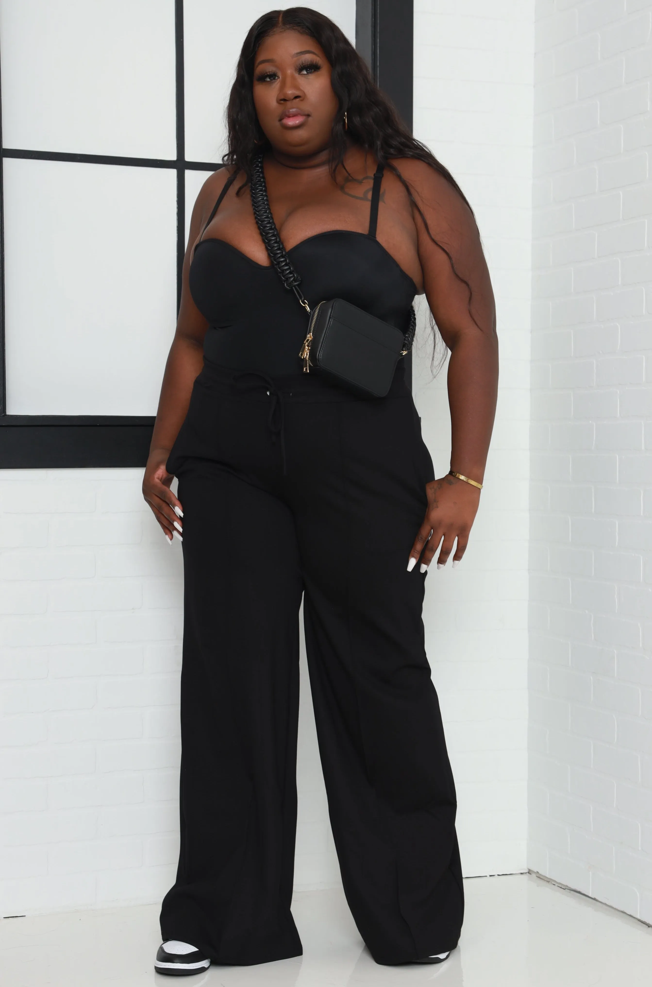 Day Off Wide Flare Pants - Black