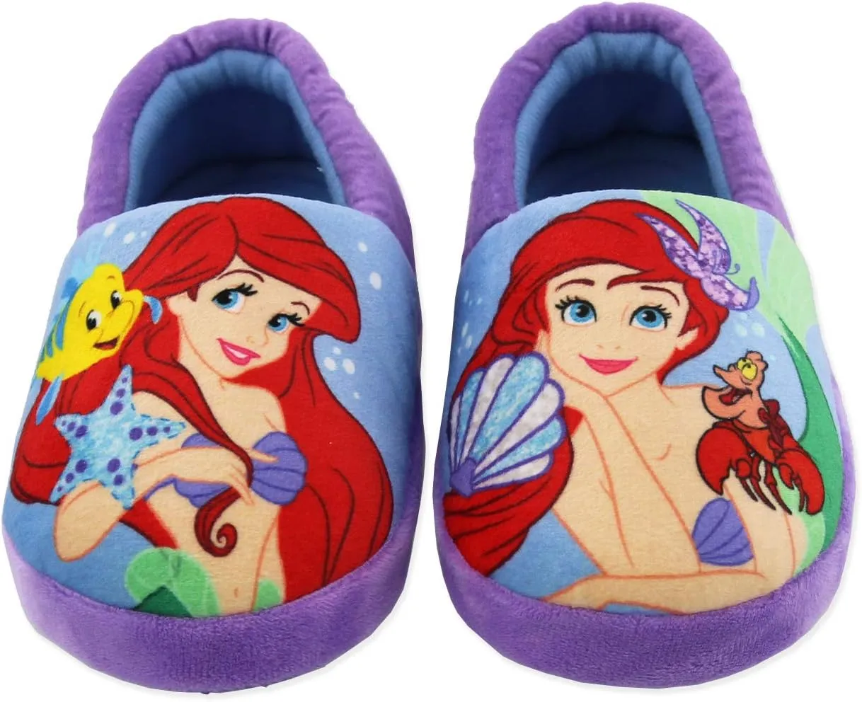 Disney Princess Girls Toddler Plush Aline Slippers