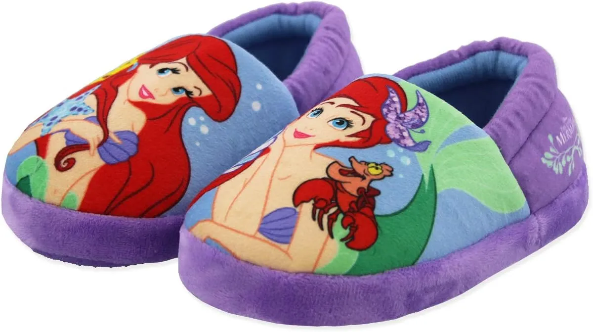 Disney Princess Girls Toddler Plush Aline Slippers