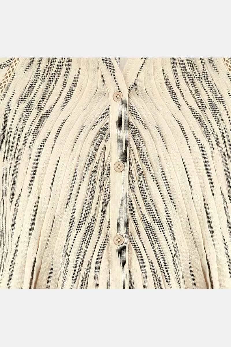 Eliza Ecru Cotton Top