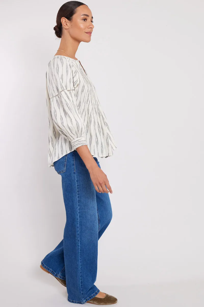 Eliza Ecru Cotton Top