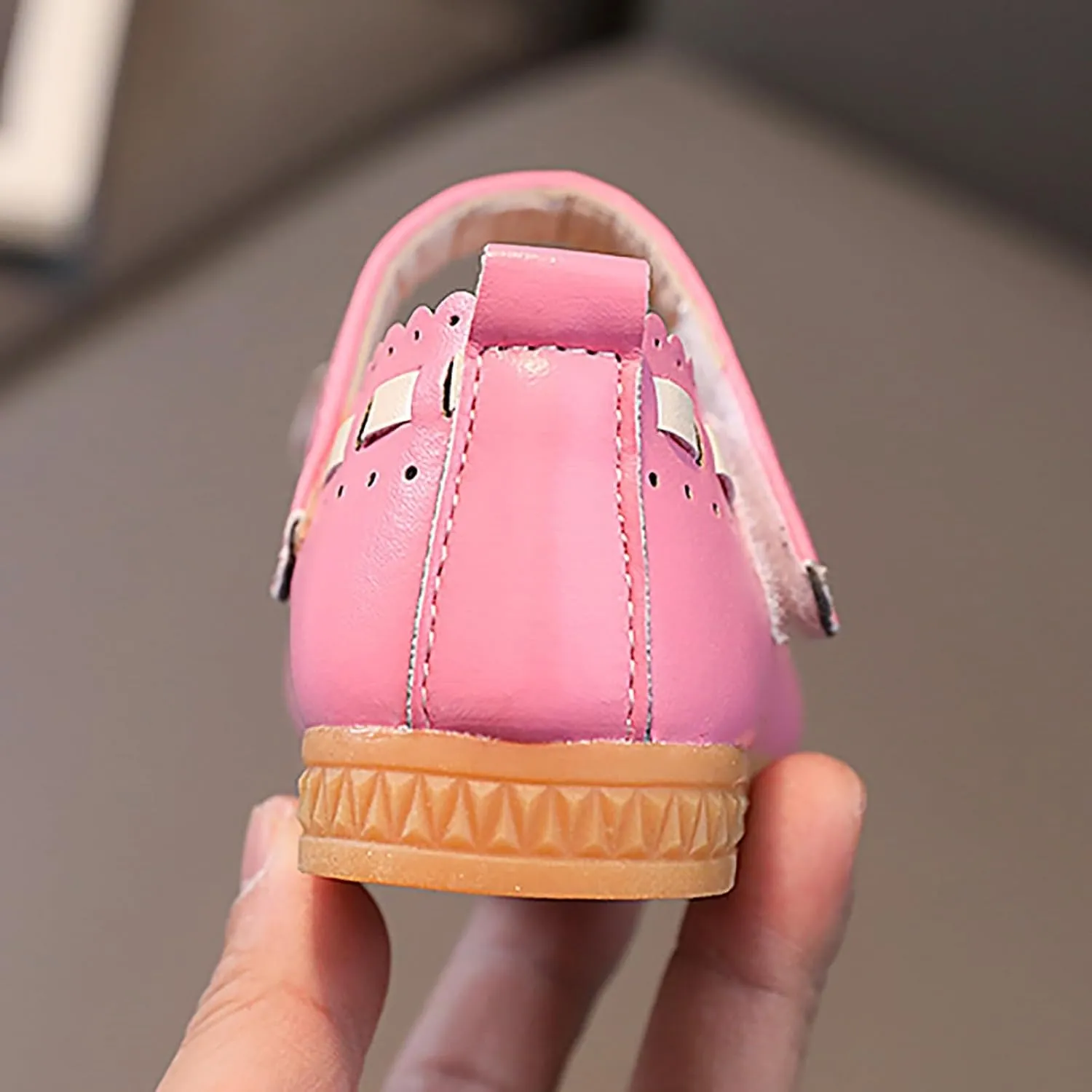 Girls Baby Shoes Bow Decorated Shoes Sandals Dancing Infant Pearl Bling Single Kids Sandals for Toddler Girl