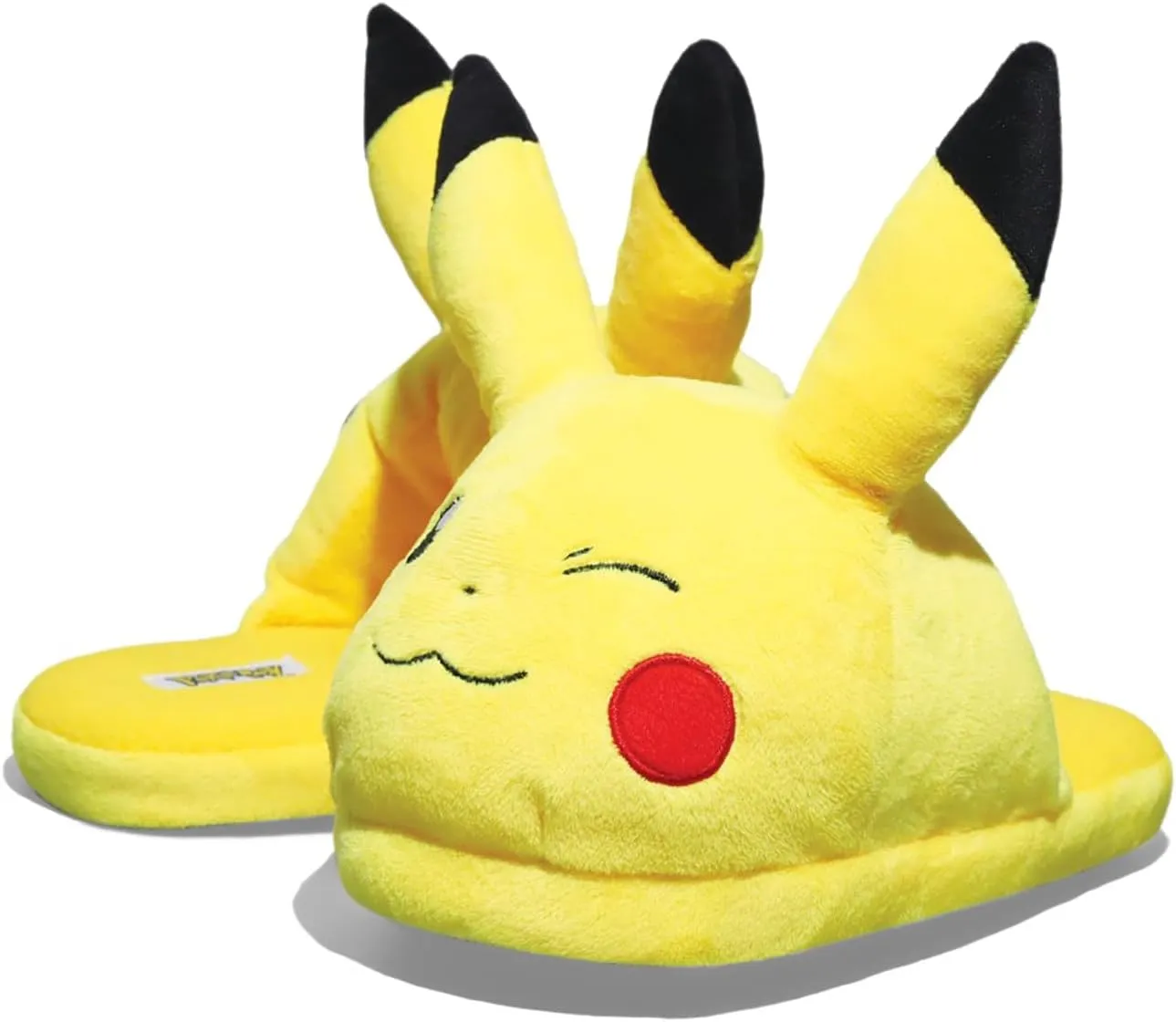 Ground Up Pikachu Scuff 3D Slipper (Little Kid/Big Kid) - Slipper for Kids - Plush Upper - Slip-on Style Yellow 11/12 (Little Kid) M