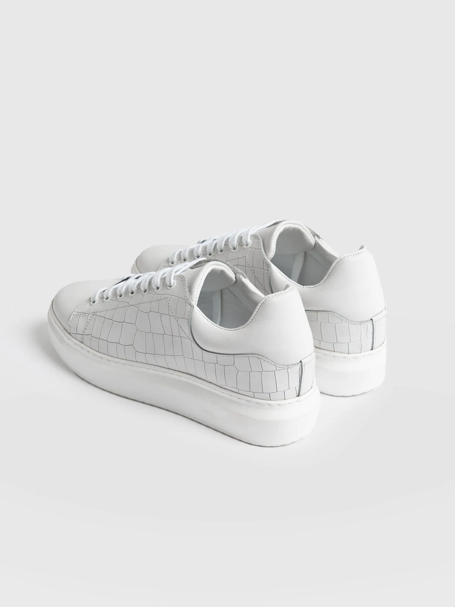 Hampstead Trainer - White Croc