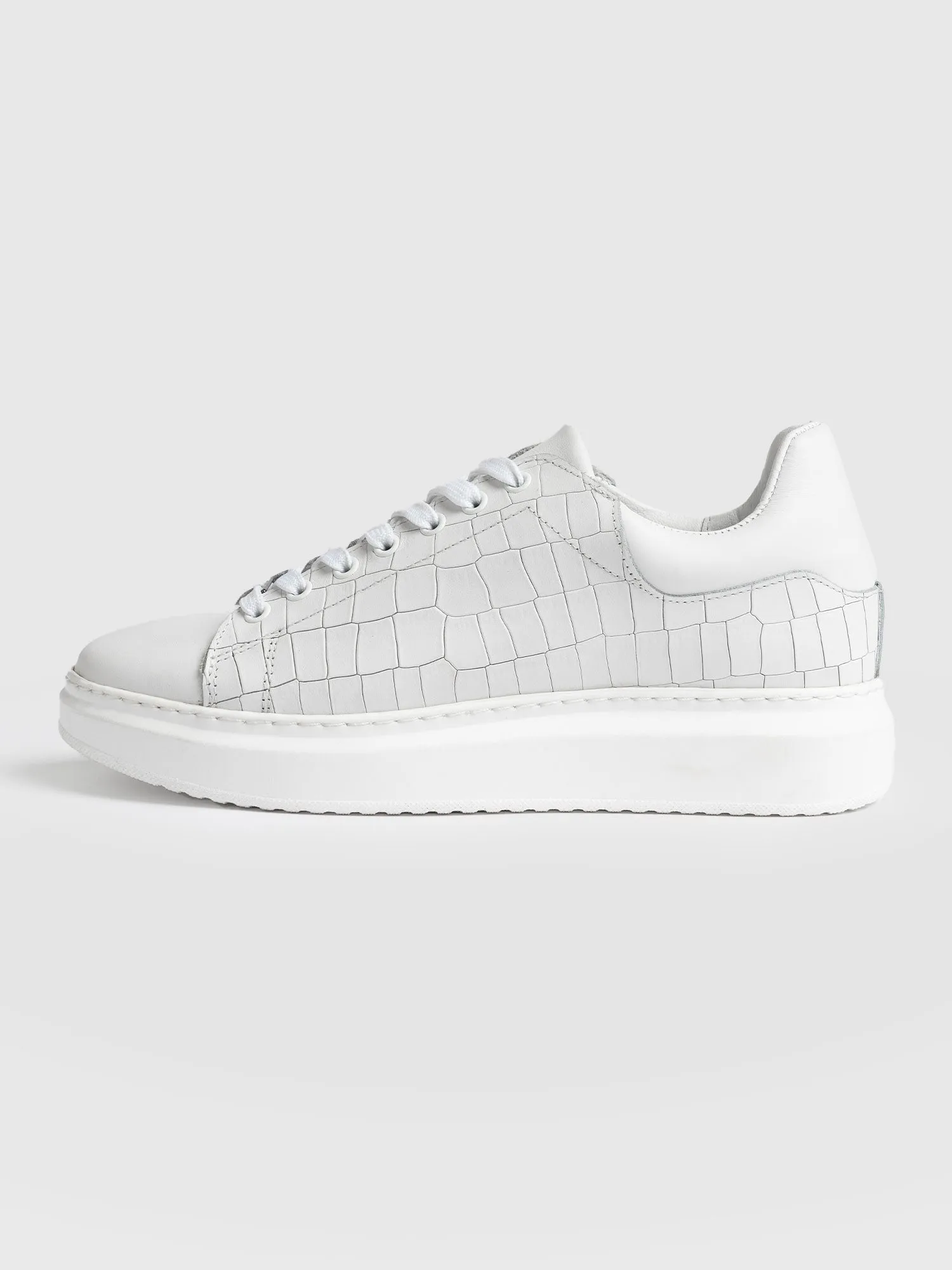 Hampstead Trainer - White Croc