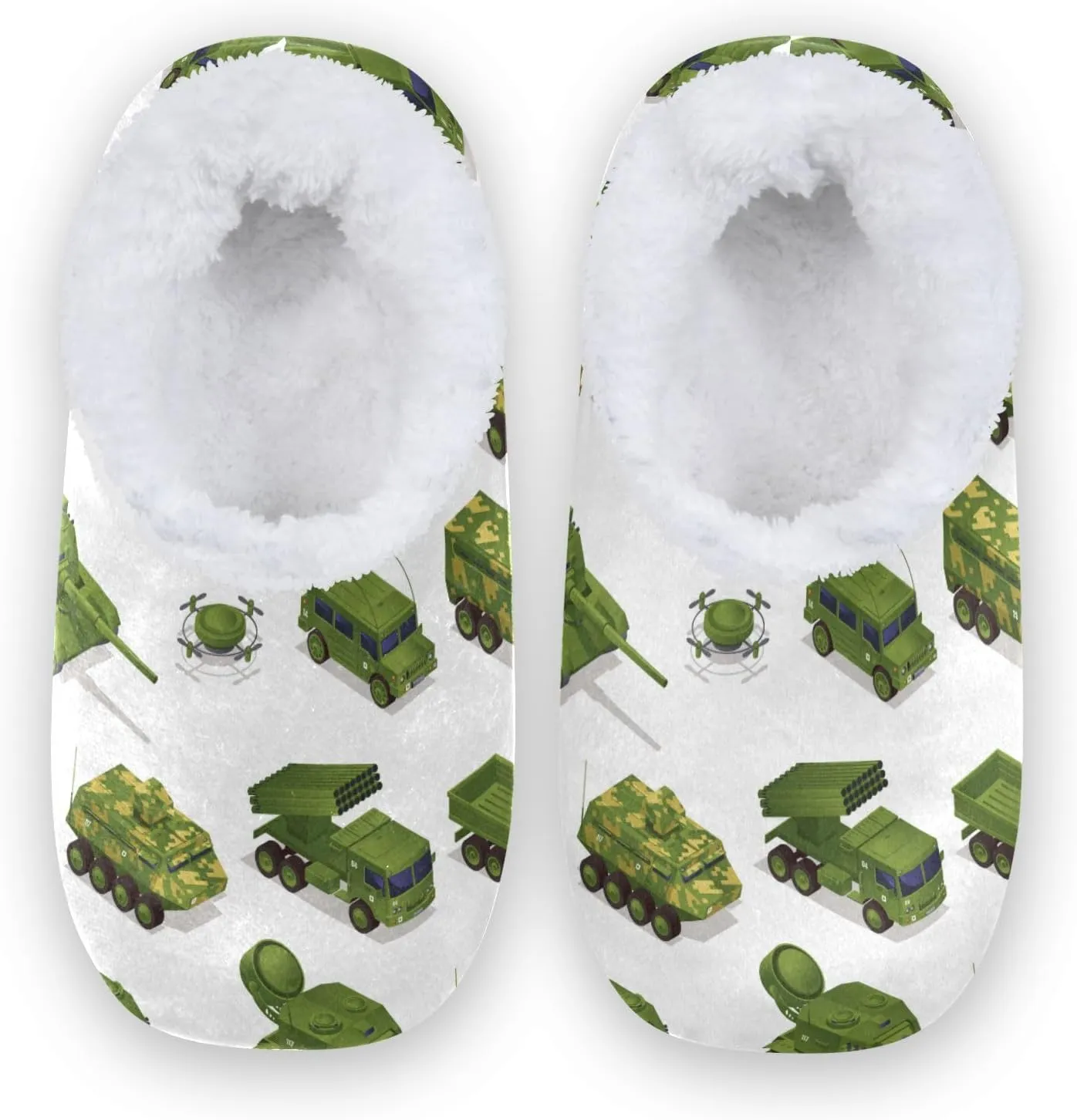 House Slippers Fuzzy Memory Foam Soft Slipper Socks for Woman Men