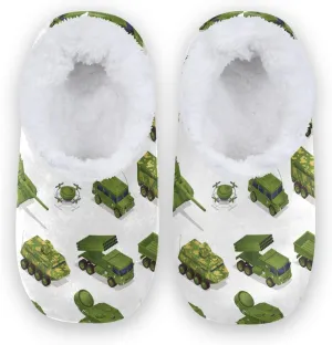 House Slippers Fuzzy Memory Foam Soft Slipper Socks for Woman Men