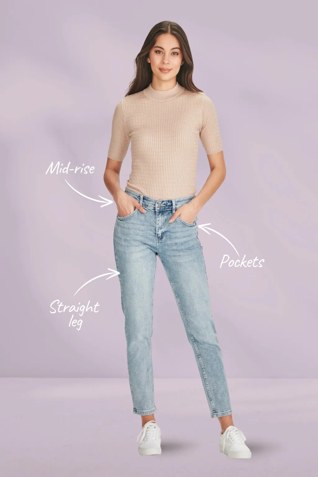 Junkfood Kailey Short Stuff Jeans Light Blue
