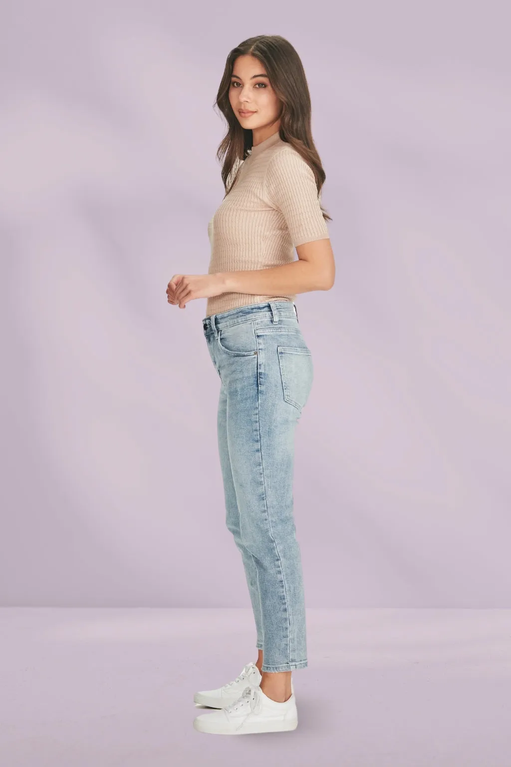 Junkfood Kailey Short Stuff Jeans Light Blue