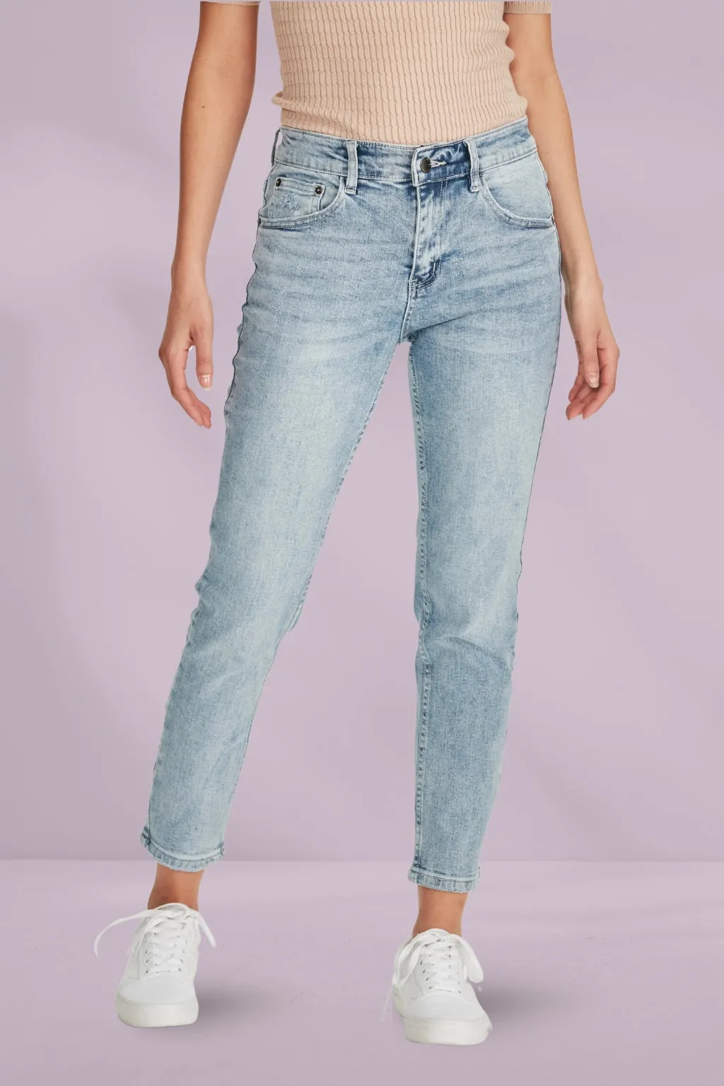 Junkfood Kailey Short Stuff Jeans Light Blue