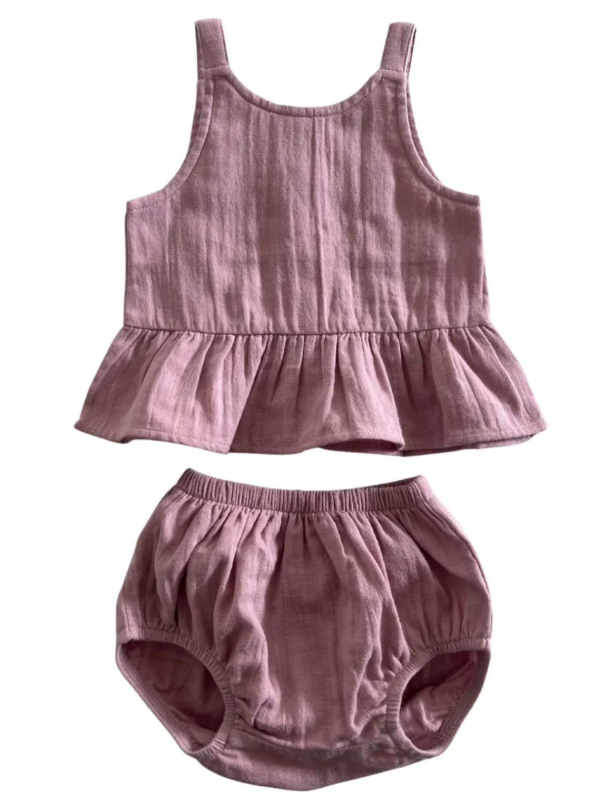 Lavender / Organic Peplum Set