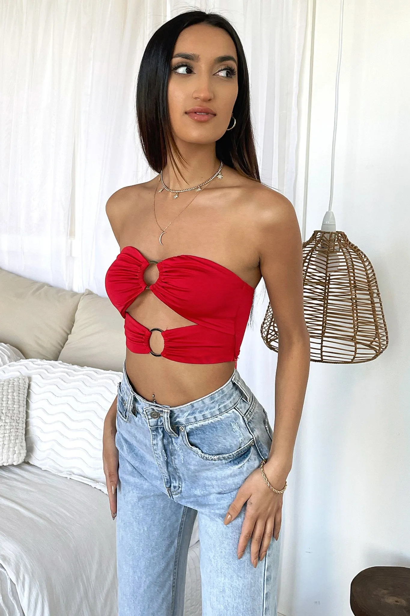 Mace Crop - Red
