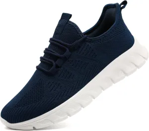 Men Tennis Shoes Running Shoes - Gym Sneakers Shoes Walking Workout Shoes Non Slip Walking Athletic Slip on Breathable Mesh Comfortable Lightweight Casual Fashion Sports Shoes