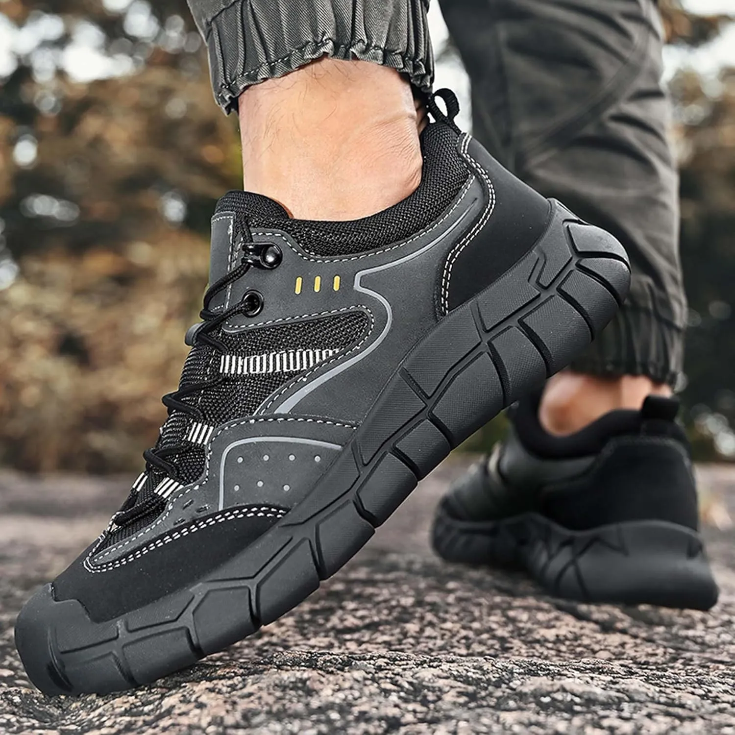 Men's Fashion Sneakers,Casual Tennis Running Retro Classic Trainers Breathable Comfortable Hiking Shoes Anti-Collision Walking Shoes