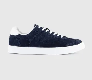 Mens Office Clifton 7 Eye Trainers Nacy Suede
