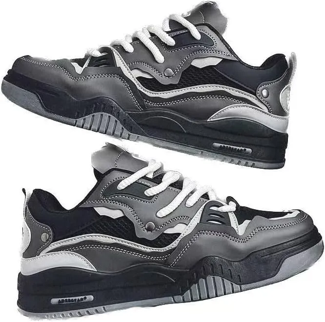 Men's Retro Fashion Sneakers Running Shoes Casual Slip on Walking Tennis Gym Sneakers/Skateboard Shoes