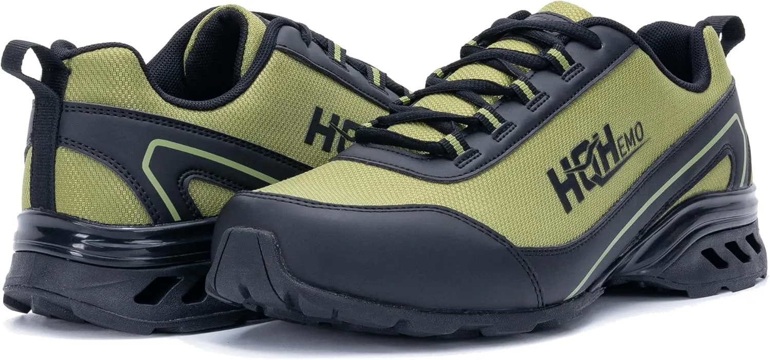 Mens Walking Work Shoes with Arch Support for Plantar Fasciitis Non Slip Tennis Athletic Hiking Sneakers for Everday Standing