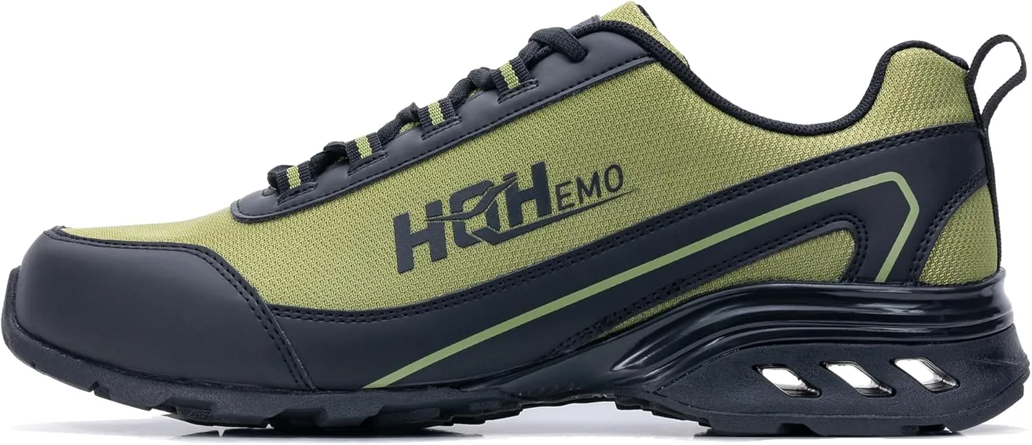 Mens Walking Work Shoes with Arch Support for Plantar Fasciitis Non Slip Tennis Athletic Hiking Sneakers for Everday Standing