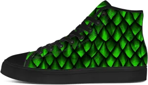 Men's Women's Dragon Scales High Top Canvas Shoes Dragon High Top Sneakers Lace Up Casual Shoes Gifts for Men Women