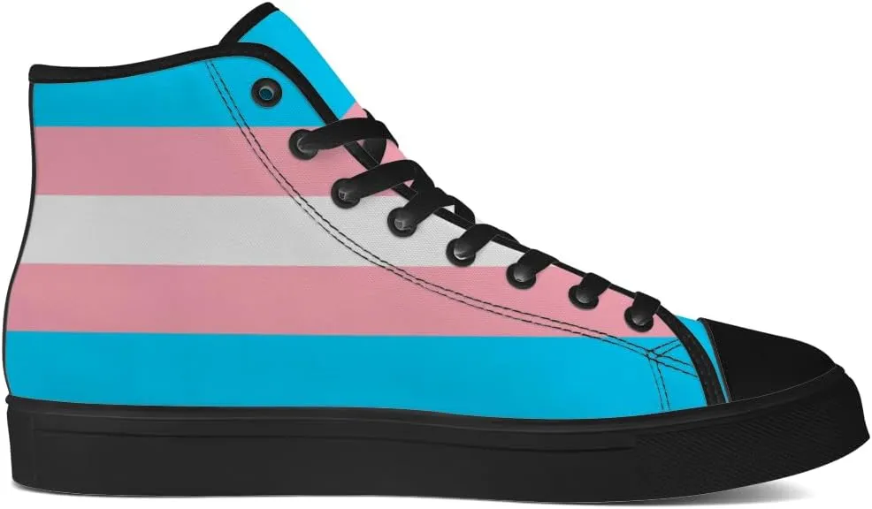 Men's Women's High Top Sneakers LGBTQ Canvas Shoes LGBT Flag Shoes Gifts for Men Women